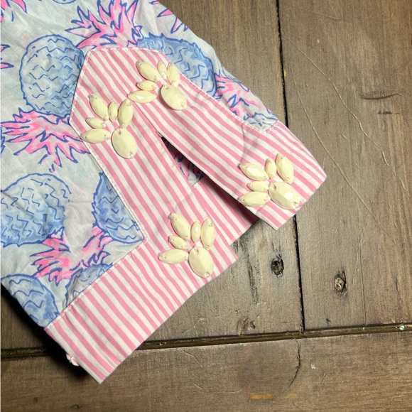 VINEYARD VINES XL Women's Cover Up Embellished Beading with Pineapple Print - Picture 4 of 9